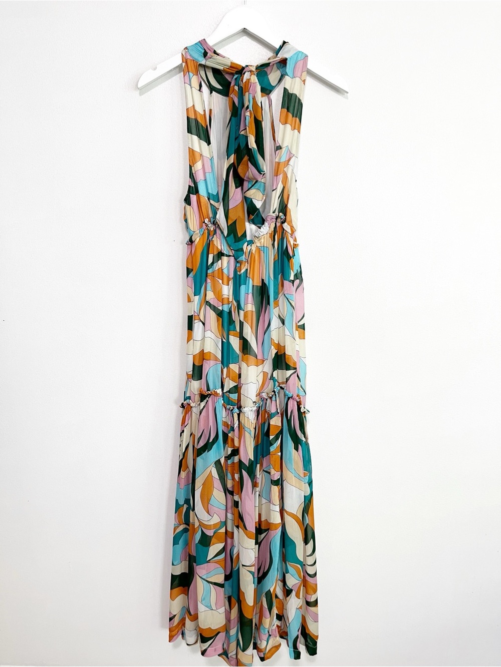 BOGO! Anthropologie Maeve Keyhole Halter Maxi Dress Size X-Small - Picture 8 of 13
